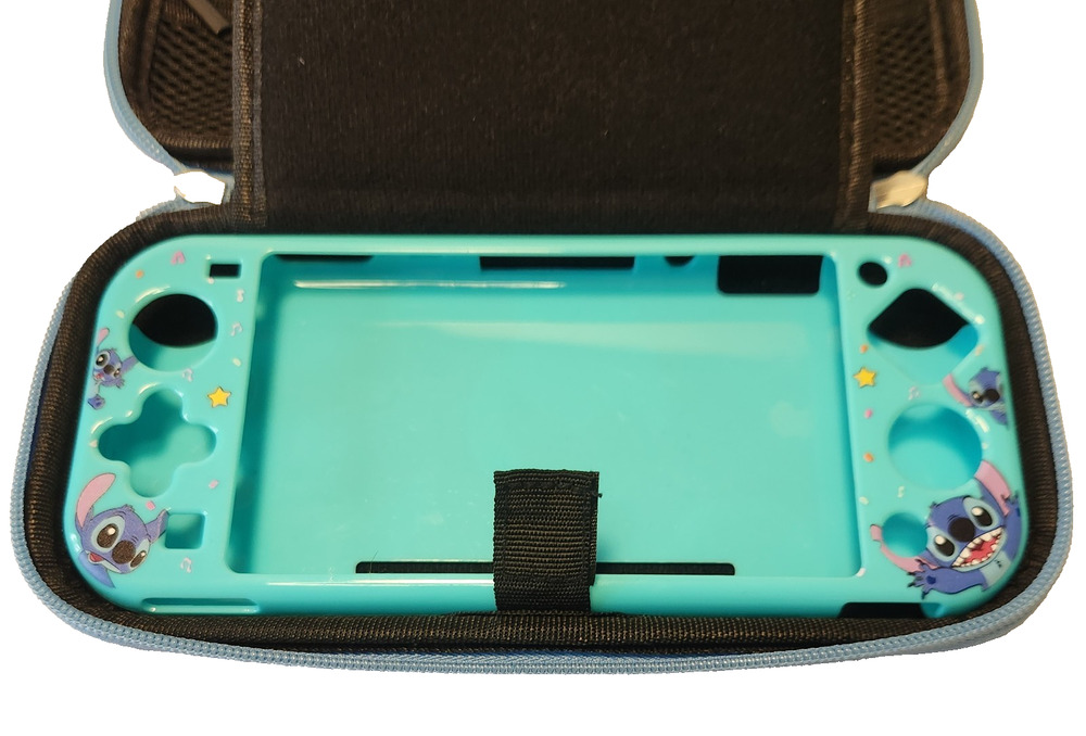 Nintendo Switch Lite Disney Lilo's Stitch Hard Skin Case w/ Travel Storage Pouch